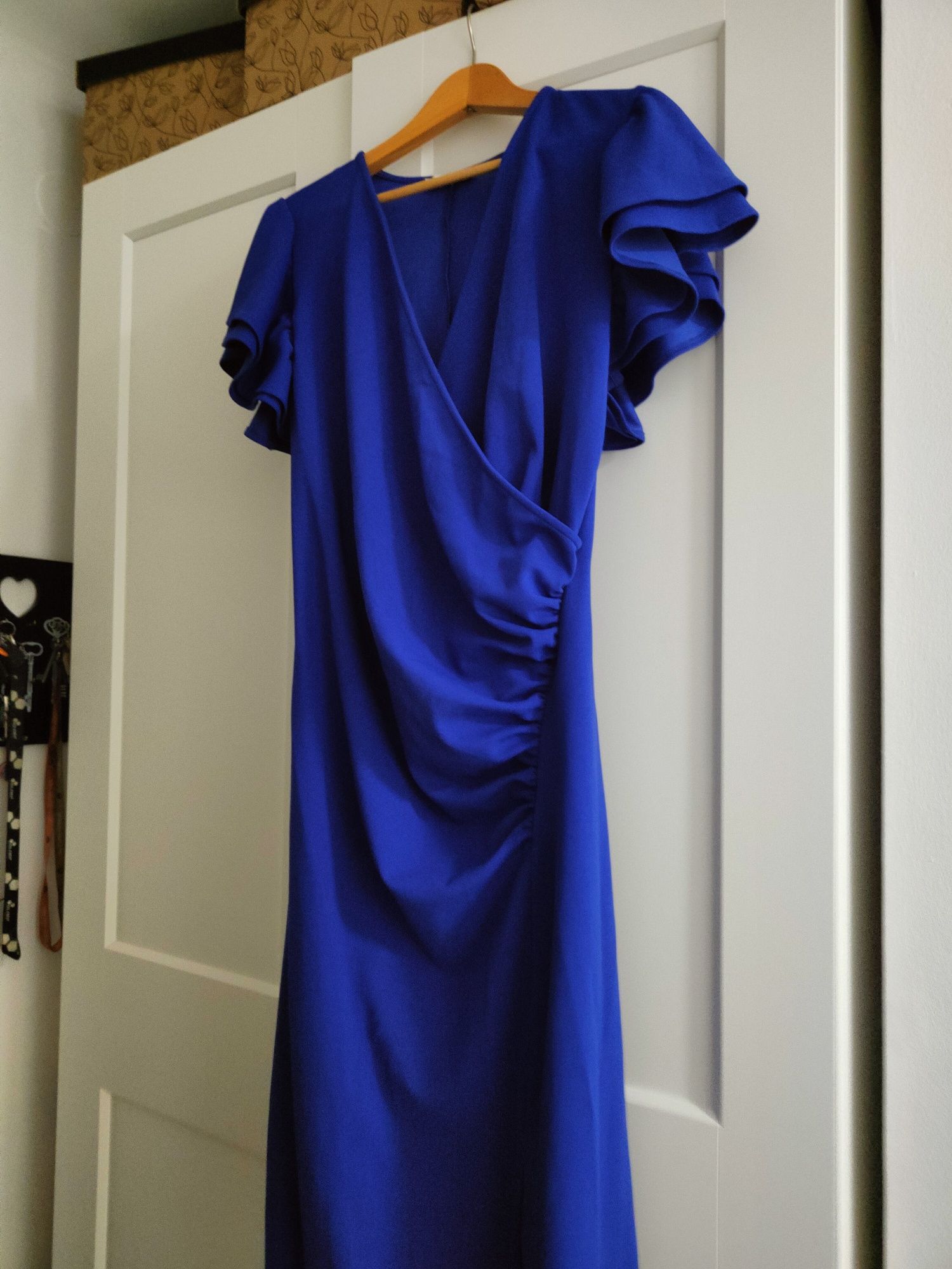 Sukienka Mohito XL kobaltowa granatowa midii