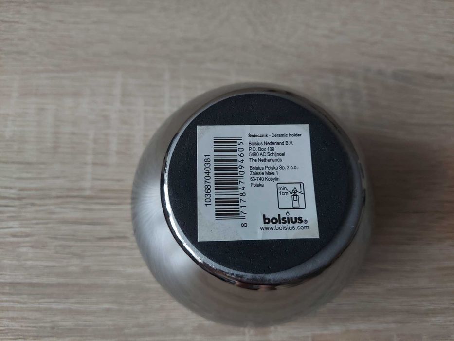 świecznik srebrny na tealighty