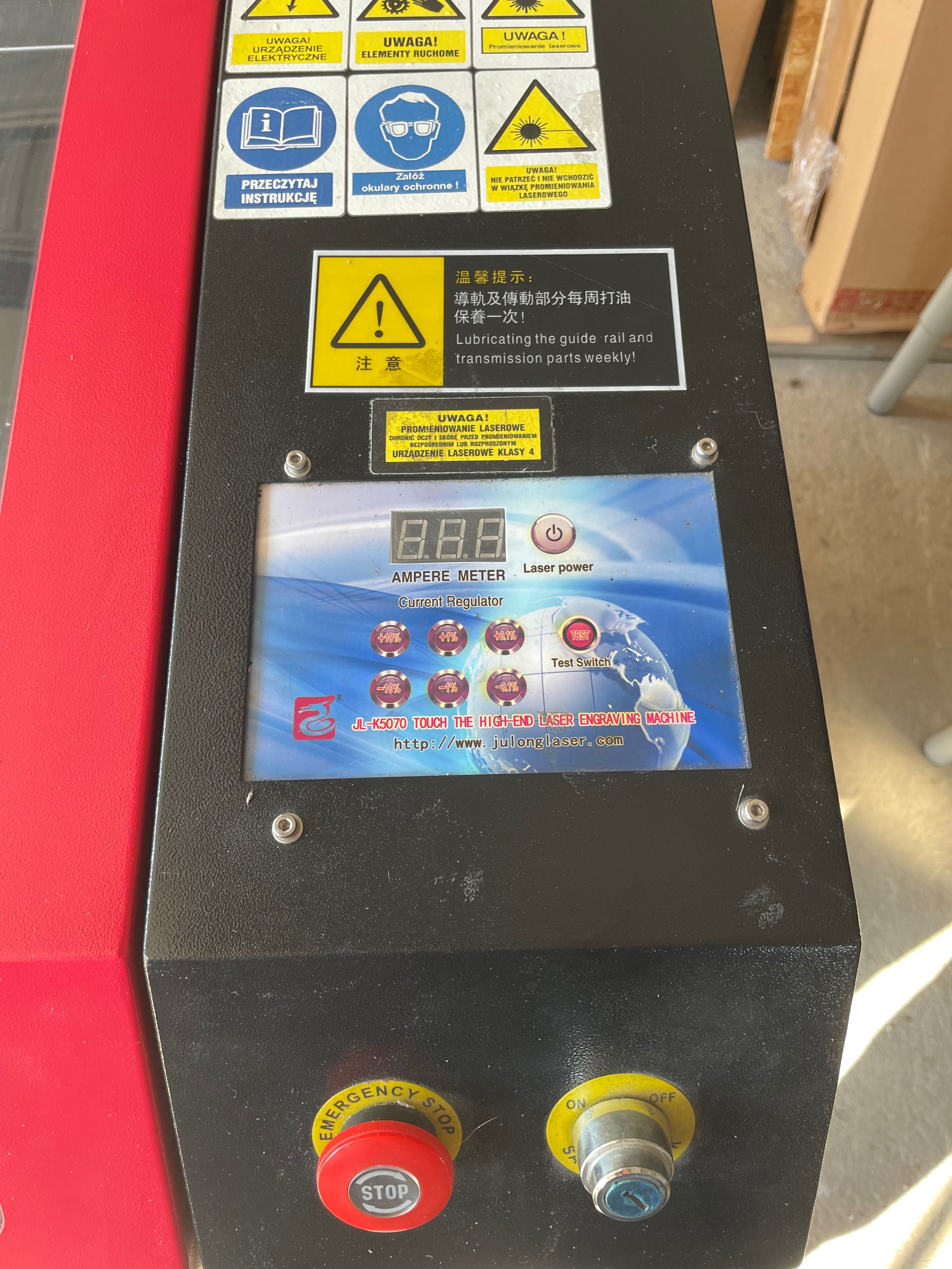 Laser Ploter laserowy CO2 50x70 cm Cięcie Sklejka, Plexi