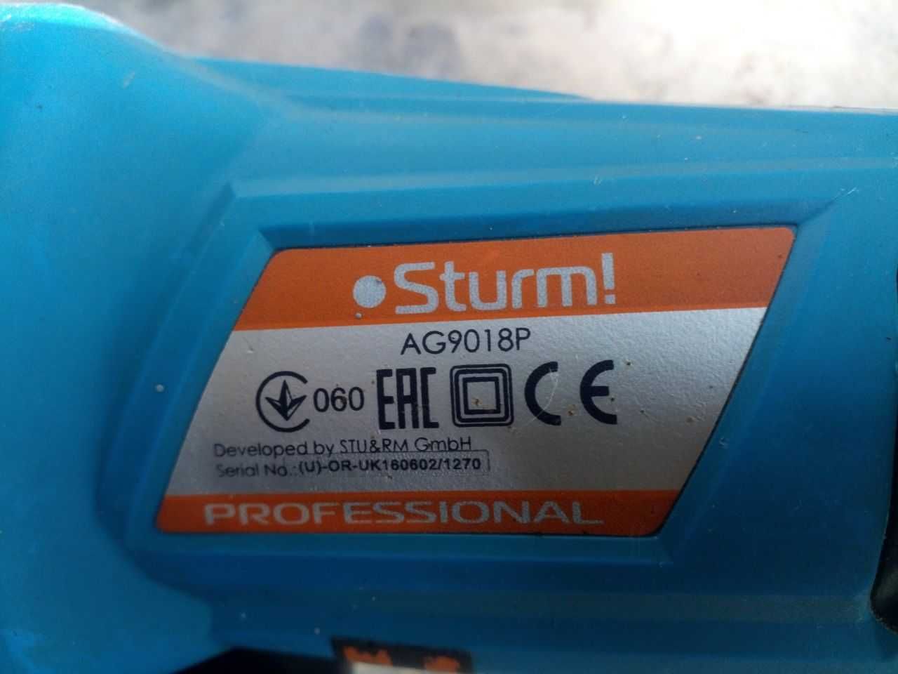 Продам УШМ(болгарку) Sturm! AG9018P Professional.