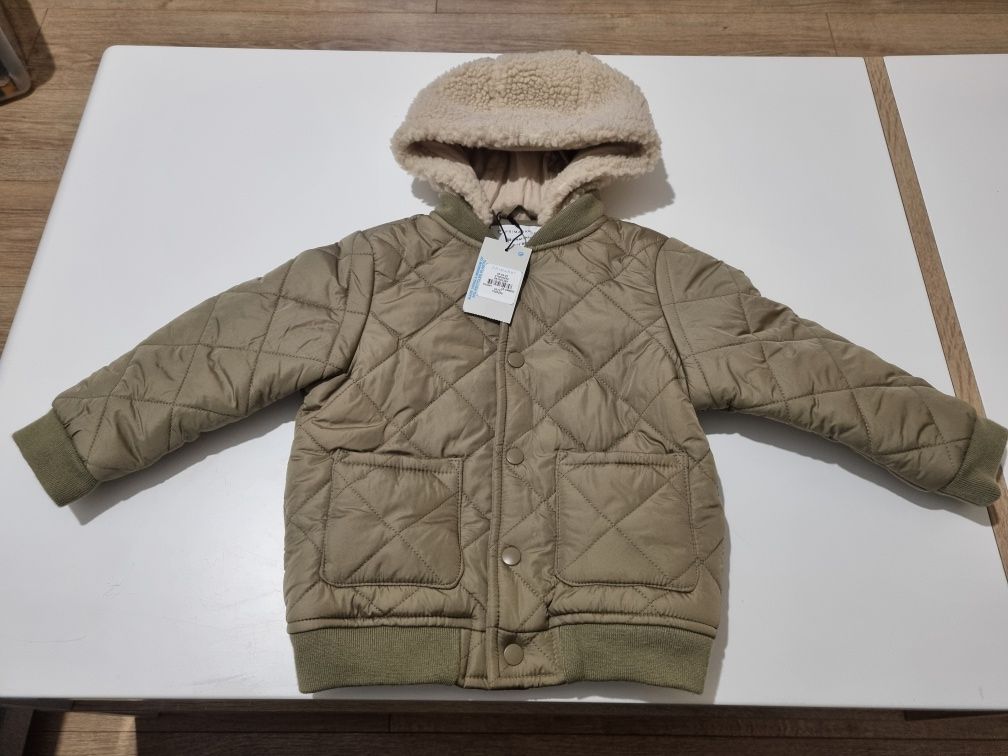 Nowa ocieplana kurtka dziecięca na kożuszku Primark r. 92cm 18-24m