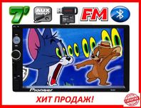 Автомагнитола ПИОНЕР 7010 /Короткая база/ 2DIN USB+SD+Bluetooth