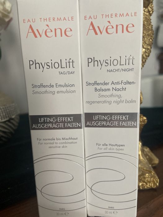 Avene Physiolift zestaw nowy balsam na noc +emulsja na dzień