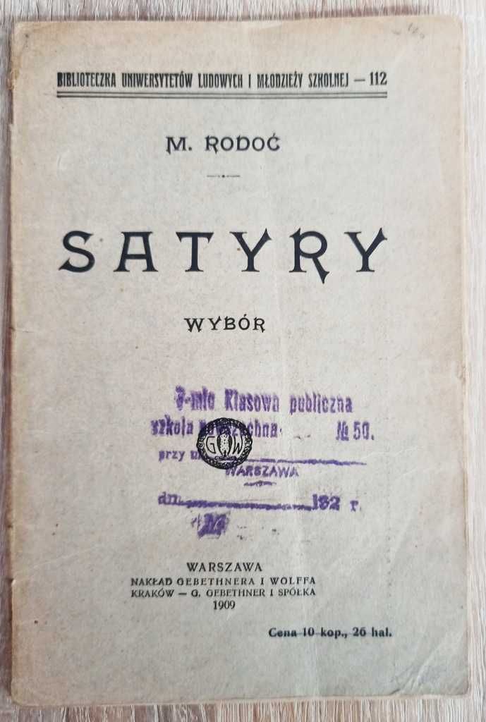 Mikołaj Rodoć - Satyry 1909r