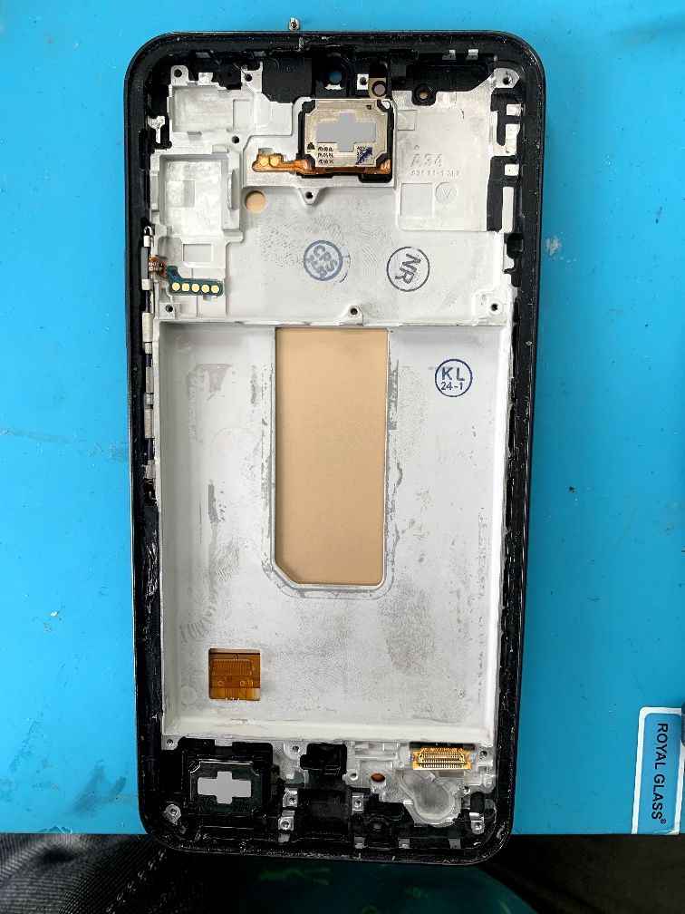 Дисплей Б/У Samsung Galaxy A34 SM-A346 OLED with frame Black (