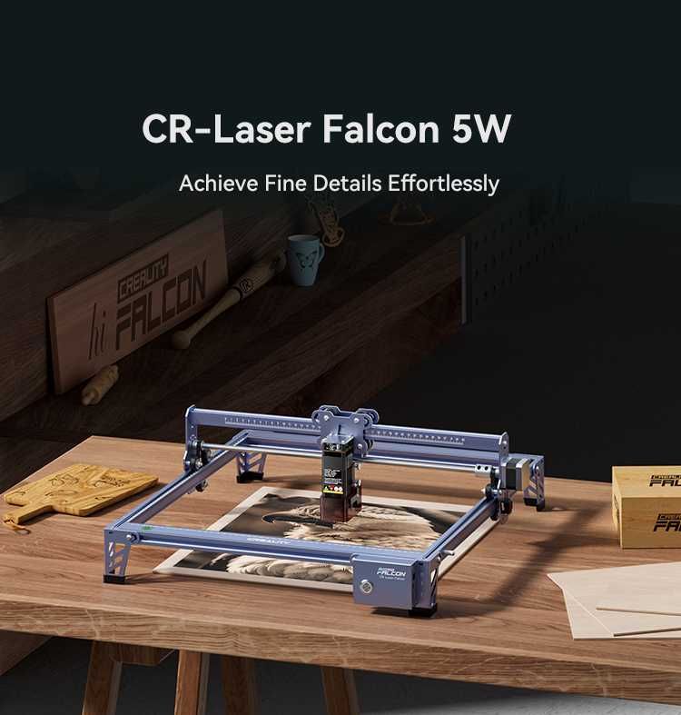 Лазерний гравер і різак Creality CR-Laser Falcon 5W / гравер и резак