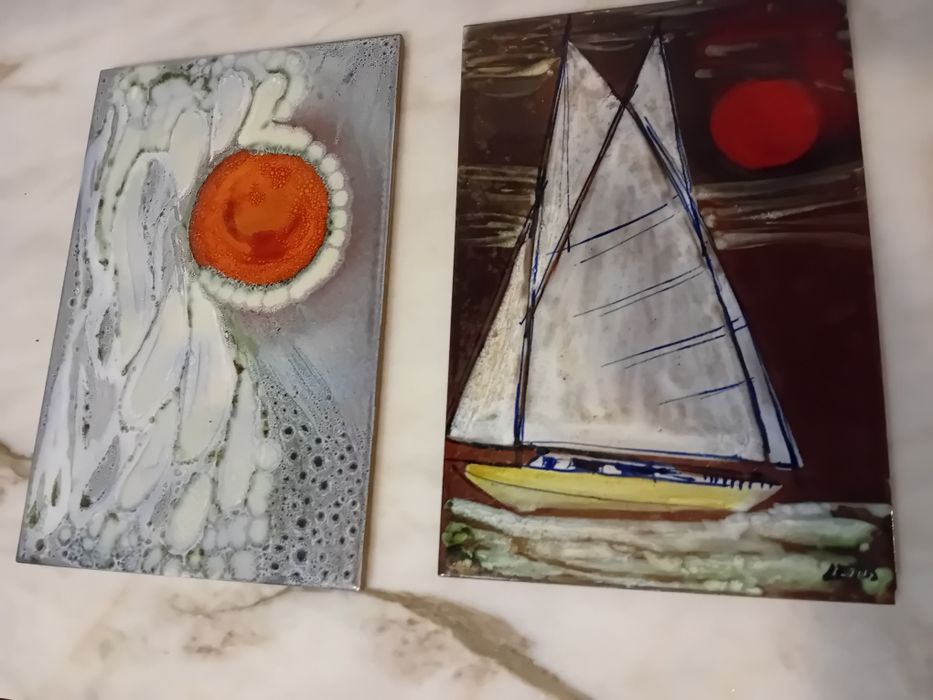 Conjunto de 2 Azulejos Decorativos