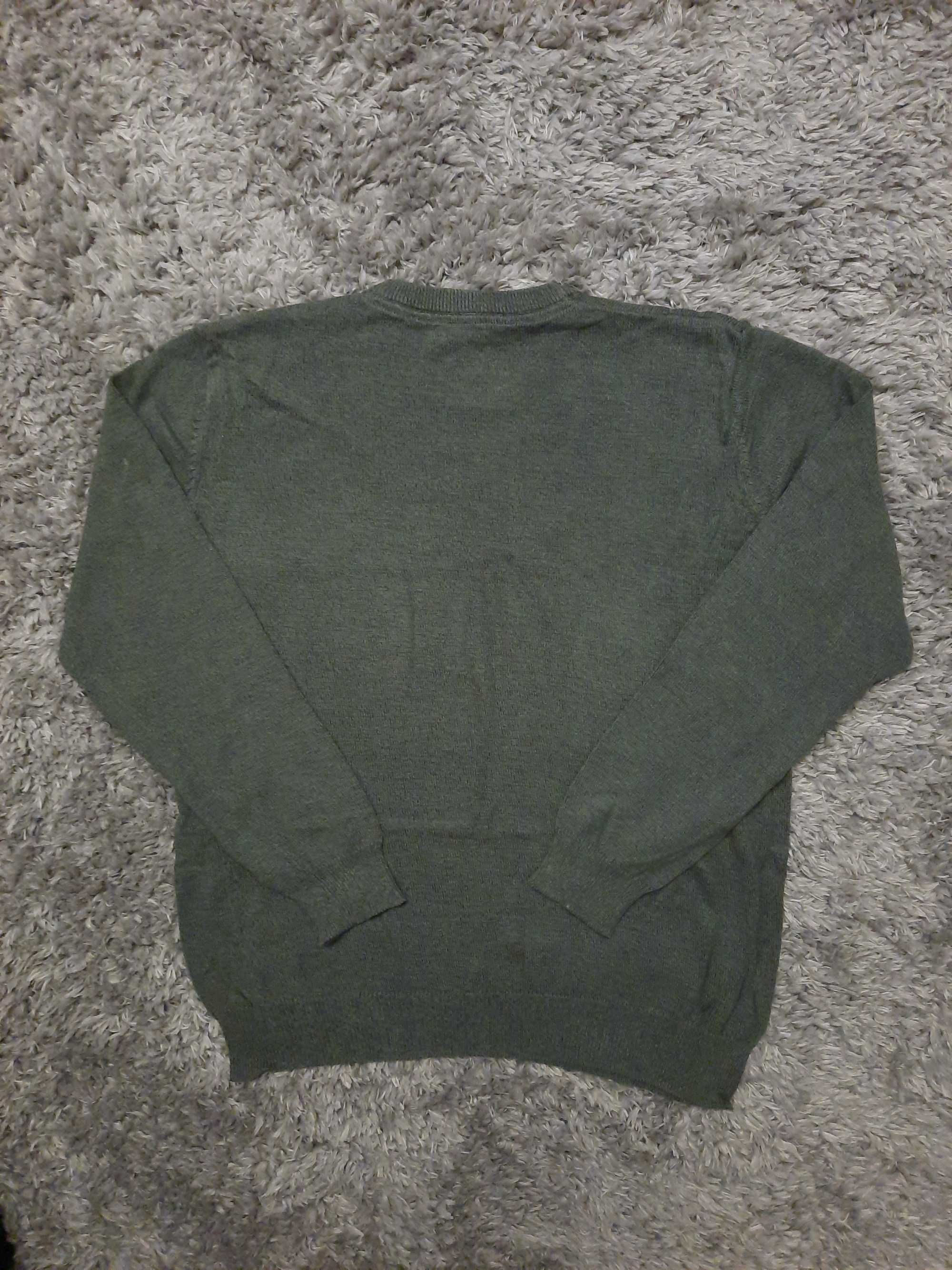 Bawełniany sweter zielony sweterek Dunnes rozmiar M