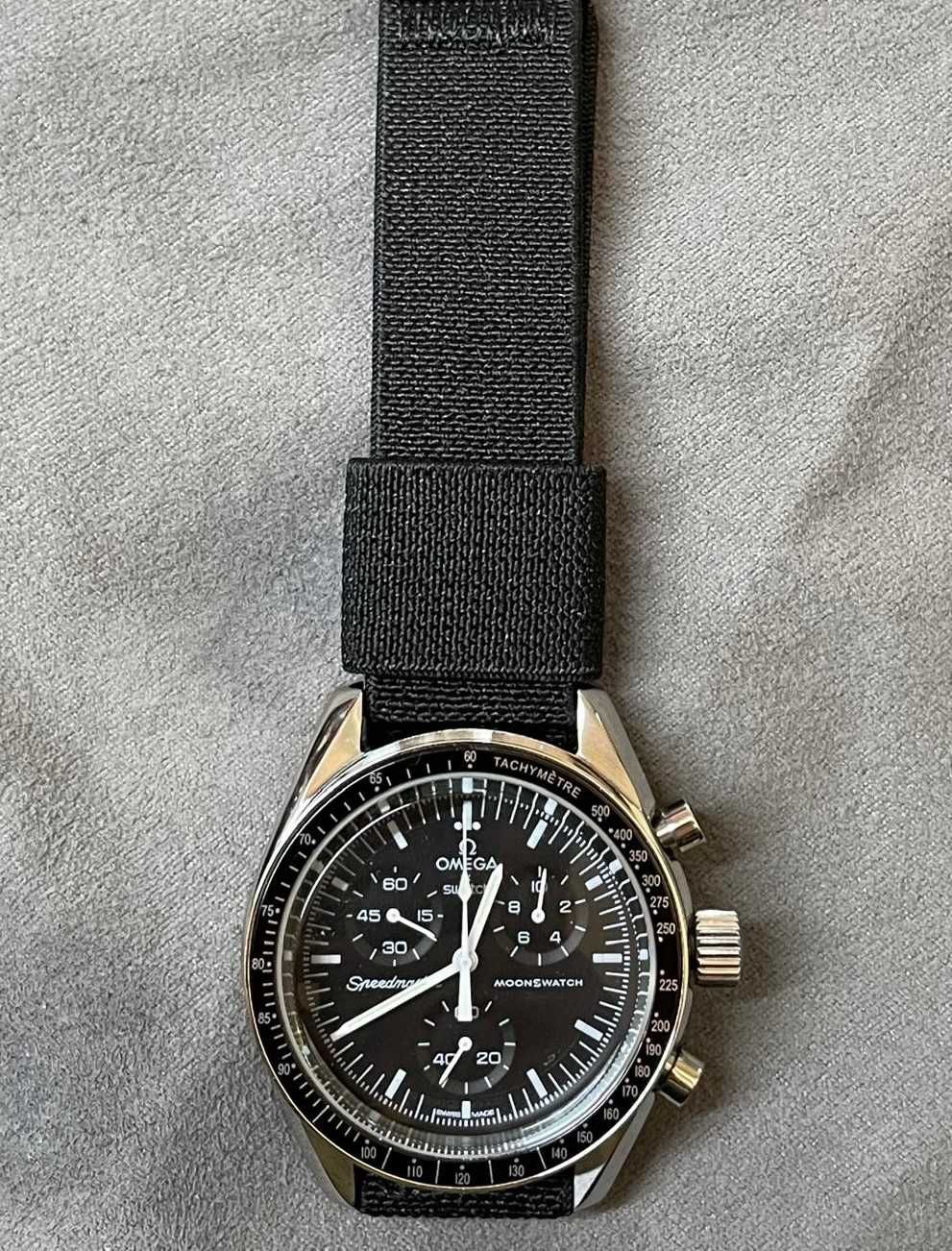 Omega Moonswatch Speedmaster Moon Caixa em Aço