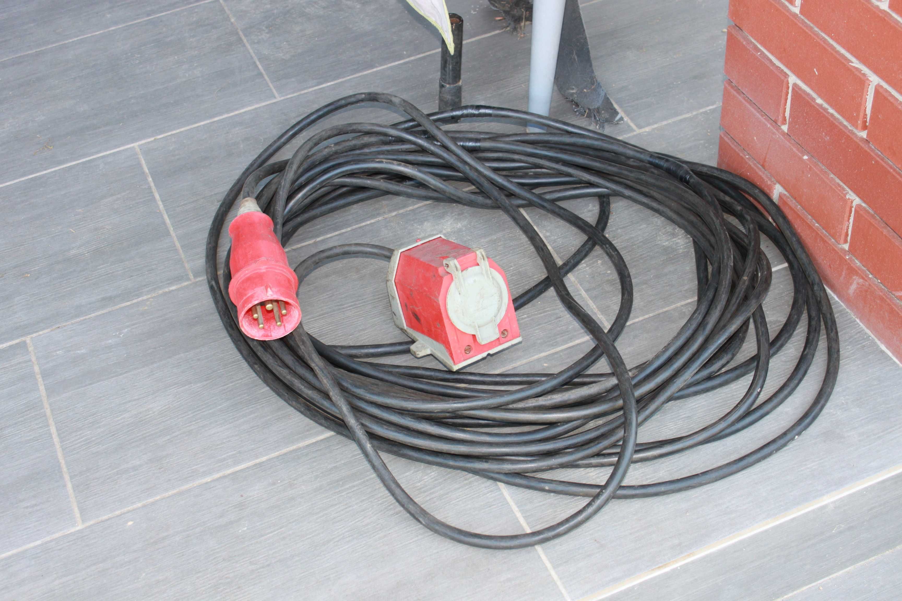 Przewód siłowy 25m kabel krajzega sprężarka spawarka