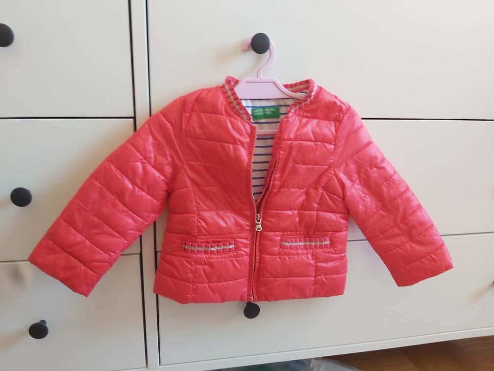 Kurtka United Colors of Benetton niemowlęca, wiosenna dla dziewczynki