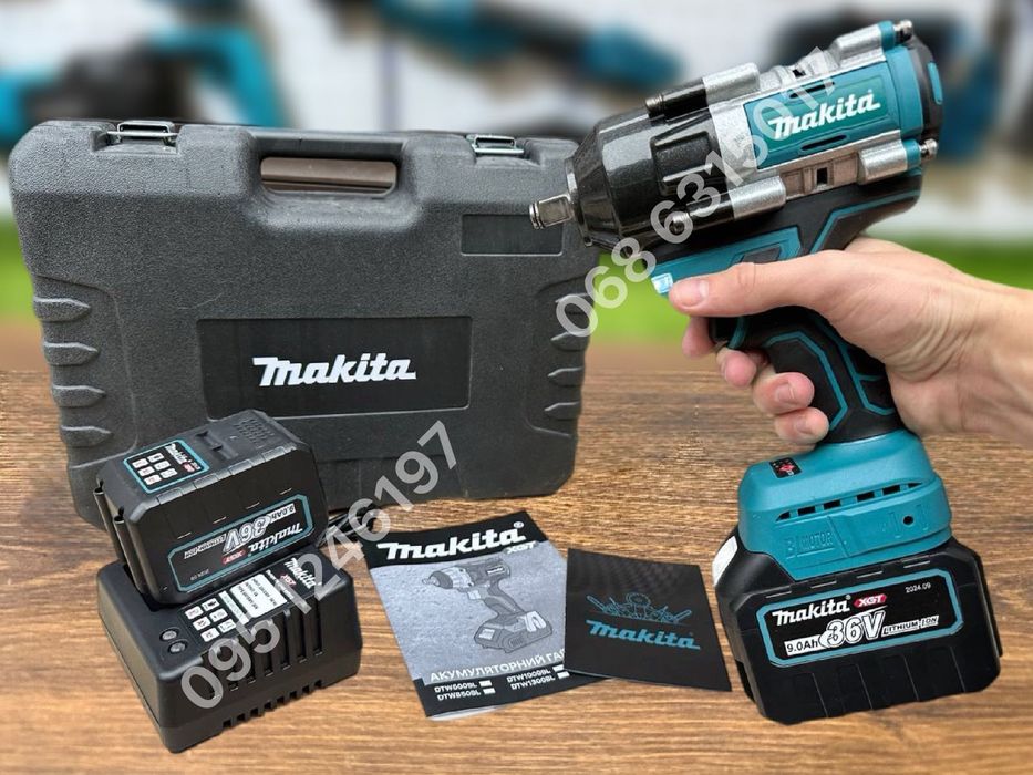 Аккумуляторный Гайковерт Makita DTW1250BL 2 аккумуляторами 36V 9Ah