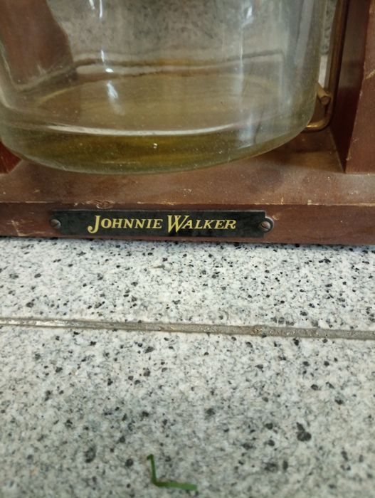 Rara antiga  grande Garrafa vintage White Label Dewars Johnnie Walker*