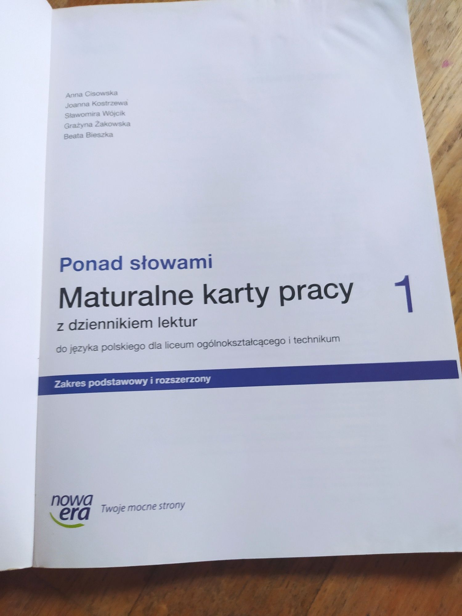 Maturalne karty pracy PONAD SŁOWAMI 1