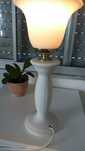 Stylizowana lampka nocna - lampa klosz szklany 40 cm