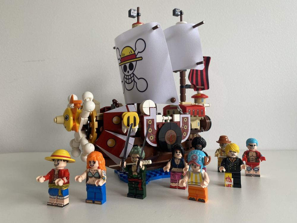 One Piece Lego com 9 minifiguras