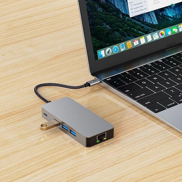 Tech-Protect Hb05 Hub Adapter 9In1 Type-C + Usb2.0 + Usb3.0 + Hdmi 4K