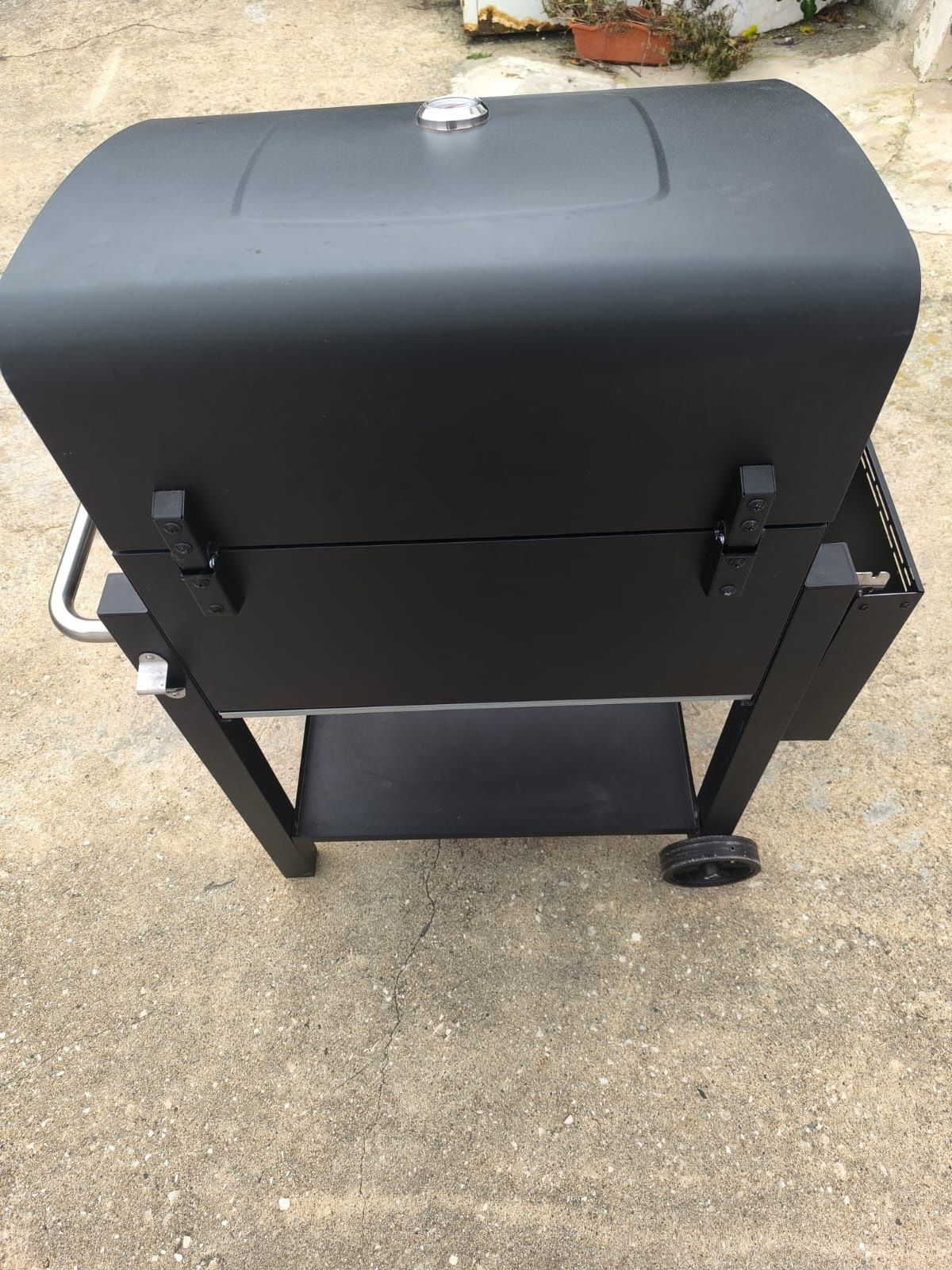Barbecue a carvão 61x46 cm preto Naterial Centaurus