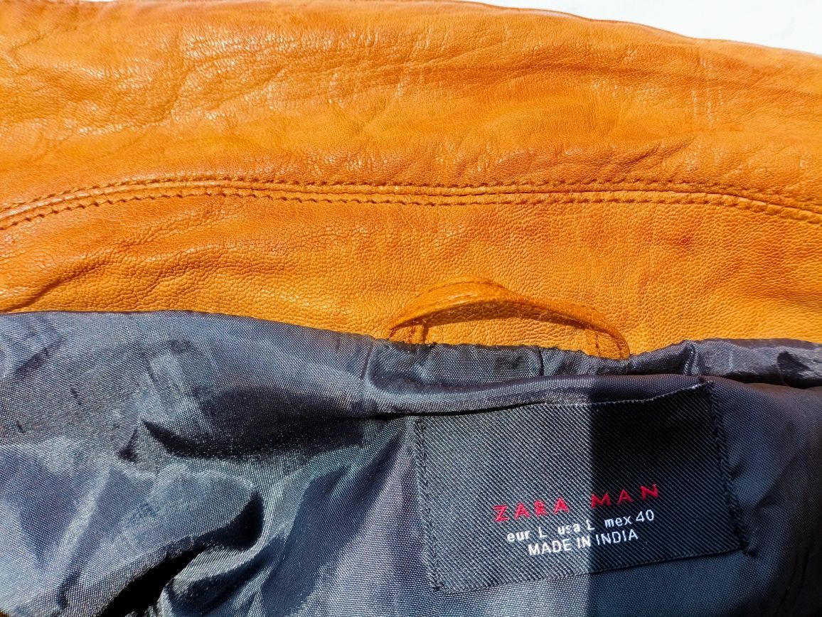 Zara man шкіряна куртка чоловіча