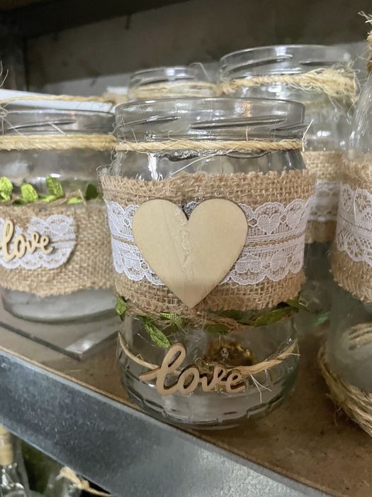 Ozdobne sloiki Boho na wesele lub inna impreze