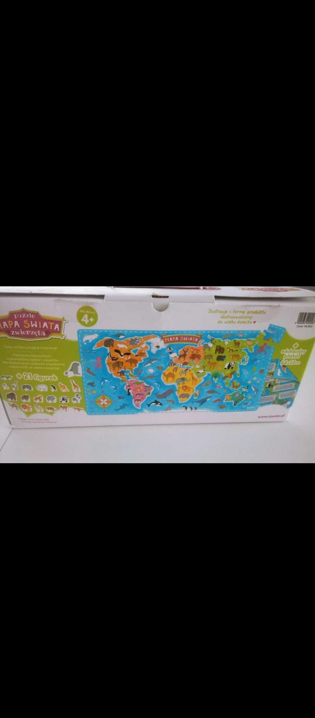 Puzzle czuczu mapa świata