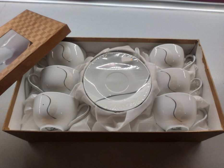 Zestaw kawowy porcelana Duo