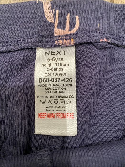 Legginsy Next 116cm 2 szt.