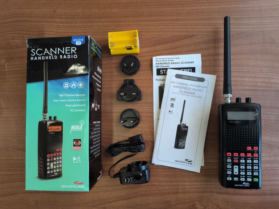 Skaner radiowy Whistler WS 1010, pełny komplet, paragon, gwarancja