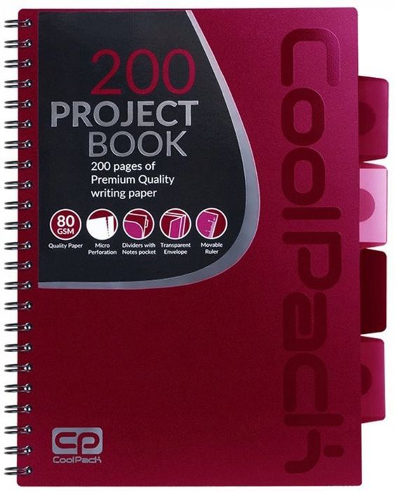 Kołobrulion B5 Coolpack 200 Kartek Czerwony Patio