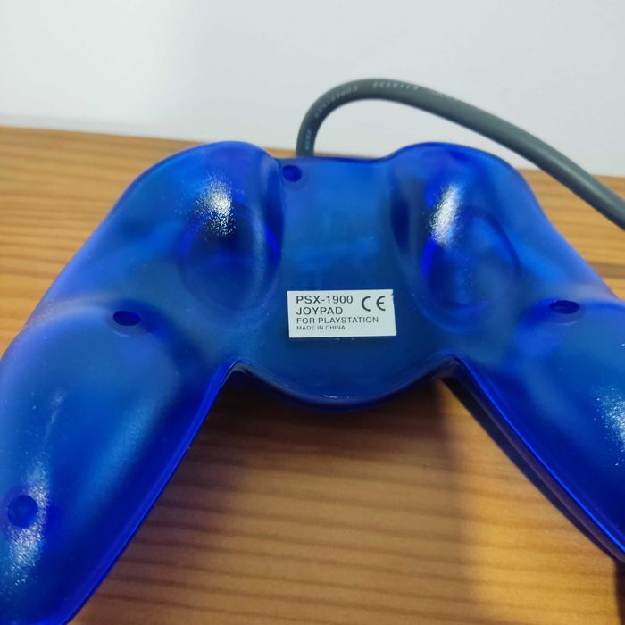 Comando Playstation Standard PSX Joypad Azul Novo em blister