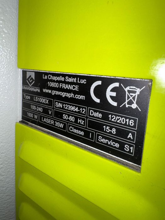 Gravograph LS100EX – laser CO₂