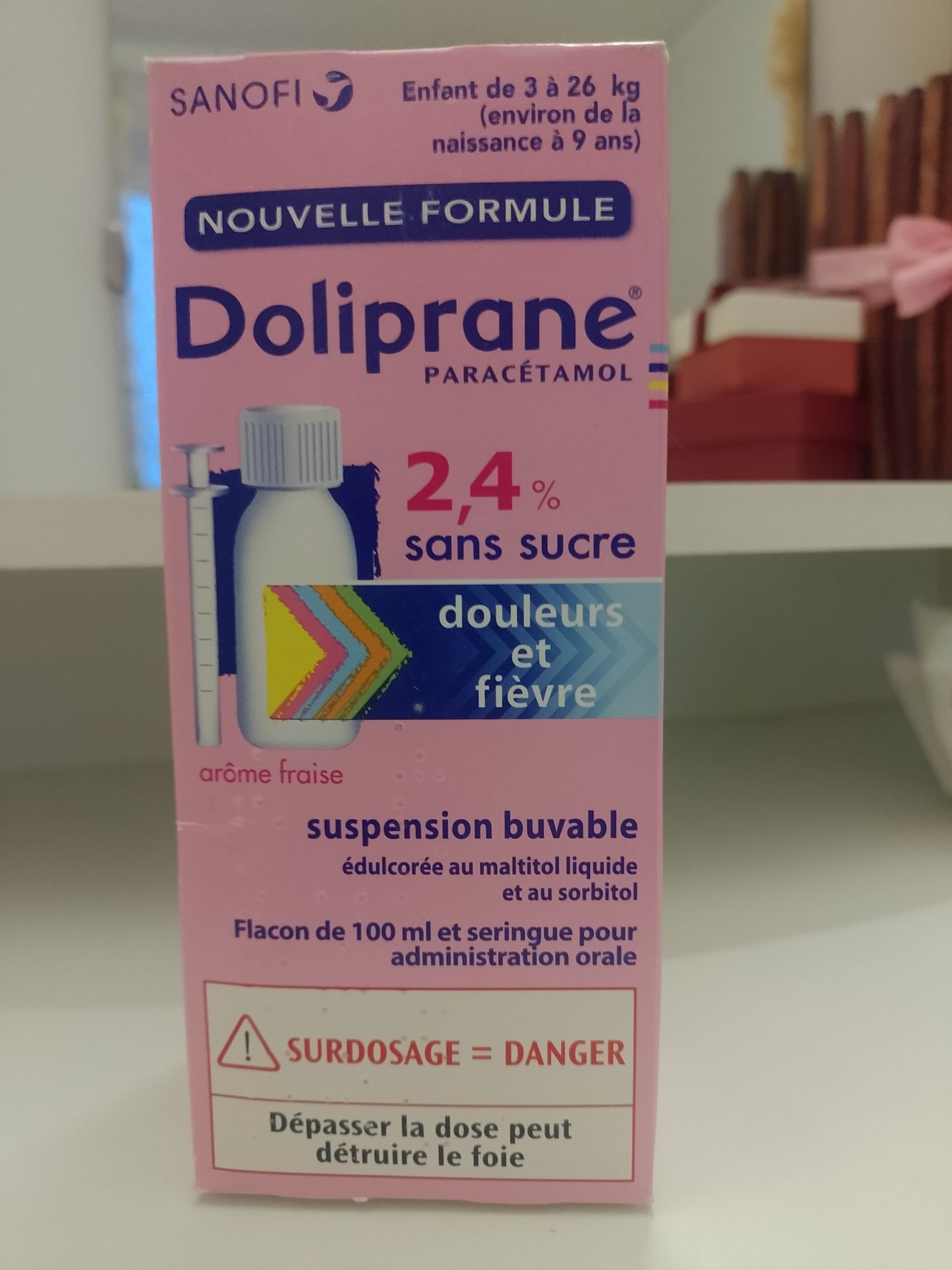 Сироп жаропонижуючий дитячий Доліпран(Франція)