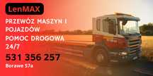 Transport maszyn / Laweta / Pomoc drogowa 24/7