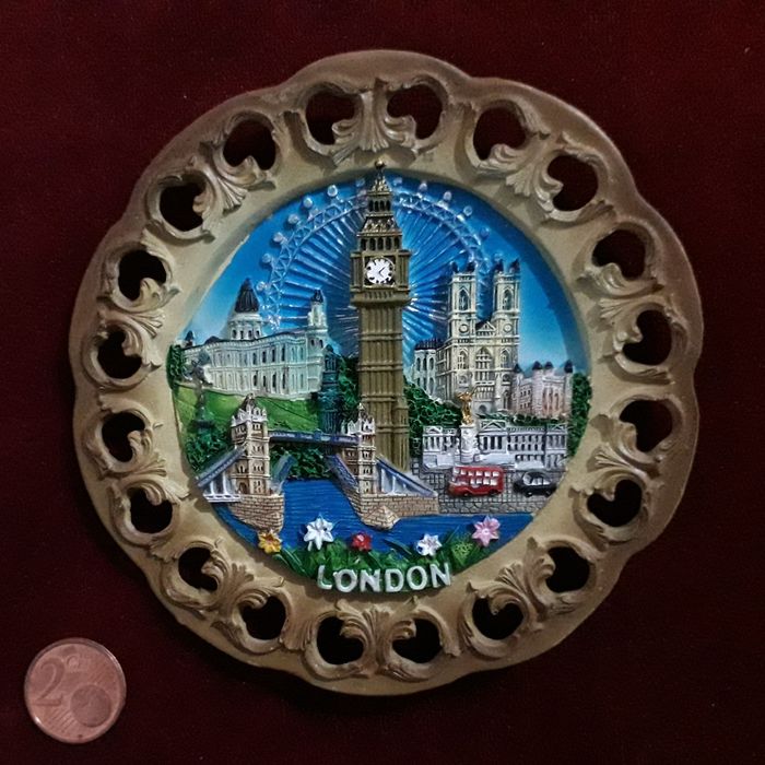 Recordação de Londres em ceramica