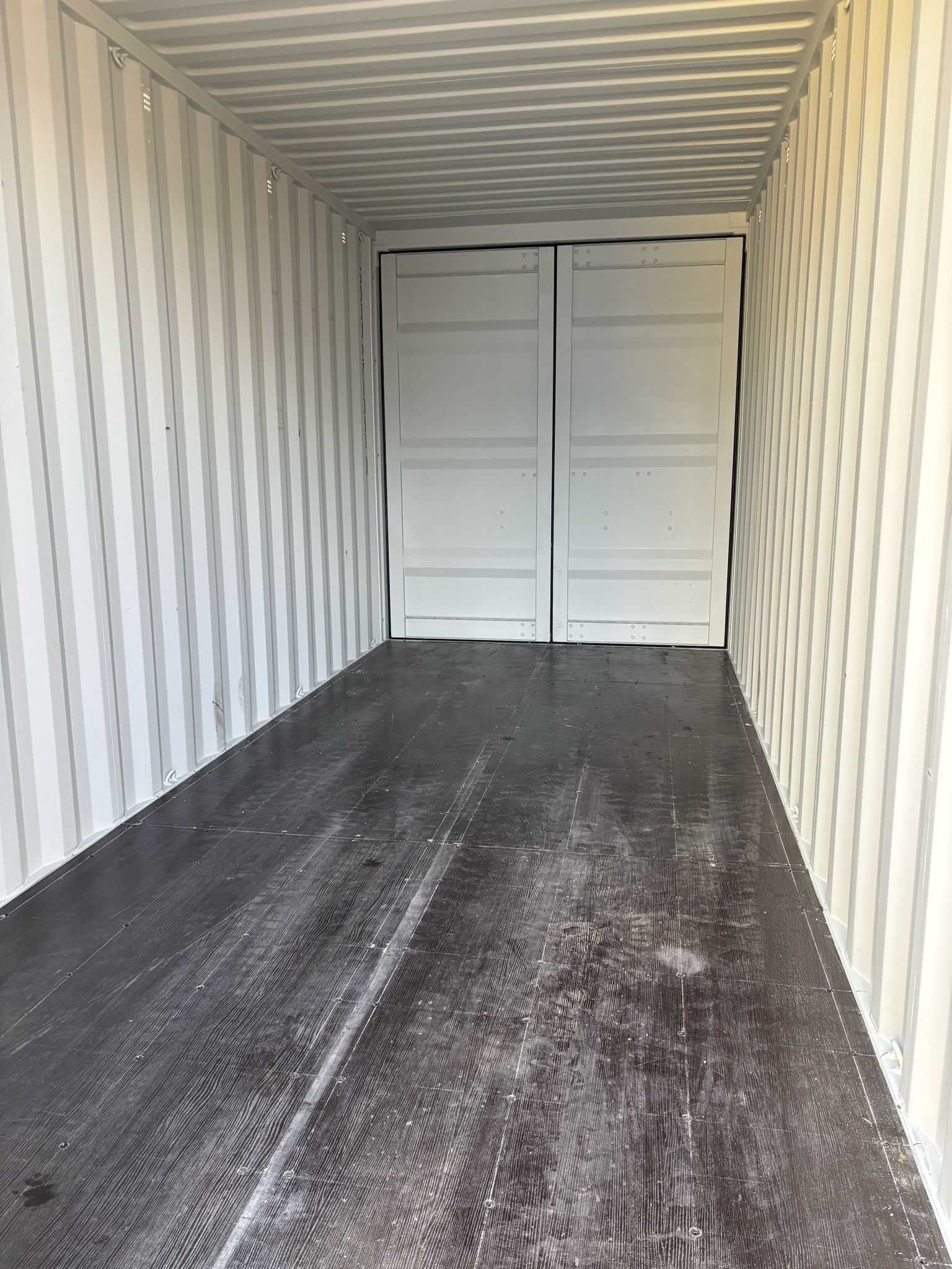 Kontener morski 20' One Way Double Door RAL 7035 piaskowy - Gdańsk