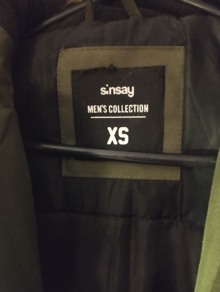 Męska kurtka parka khaki sinsay xs