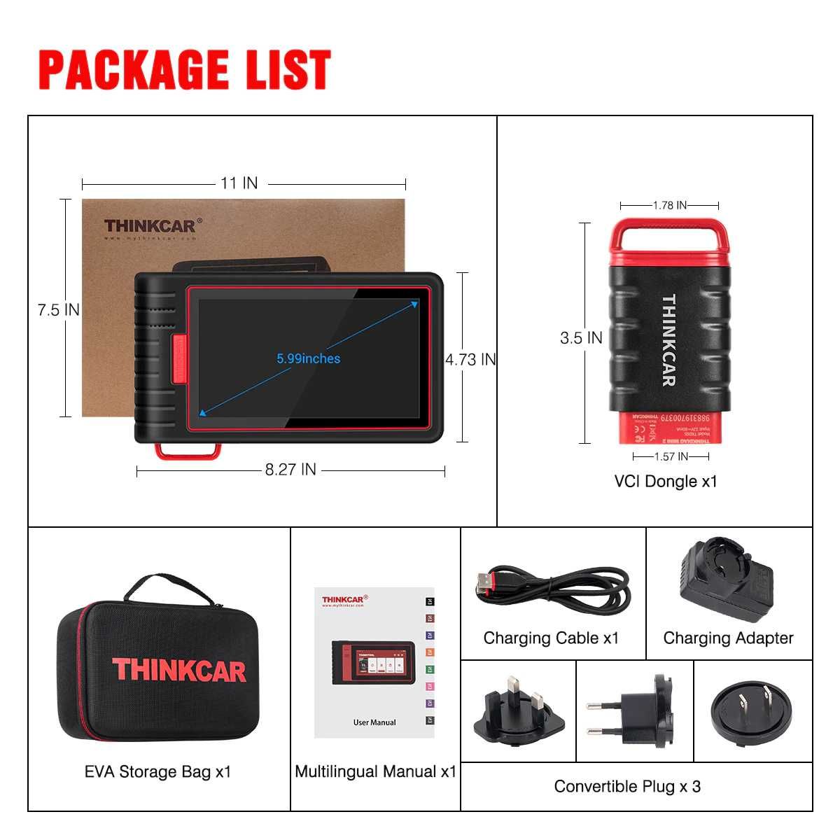 Thinkcar ThinkScan Max 2 Máquina Diagnóstico OBD/ 28 Funções (NOVO)