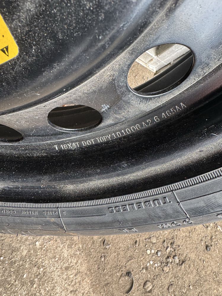Chrystler 300c koło dojazdowe 145/80 R18, 5x115