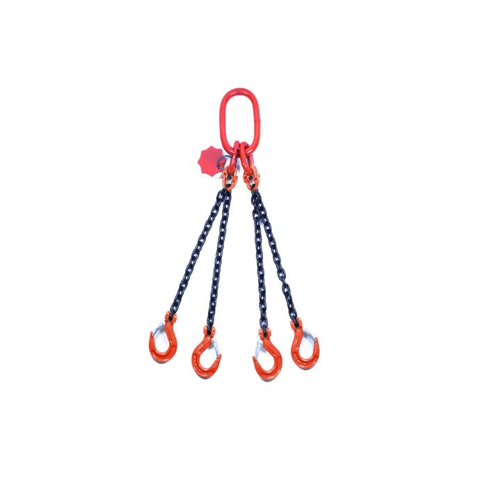 Zawiesie łańcuchowe 4-cięg. 6mm 0,5m; klasa 8 2,36t / 1,7t