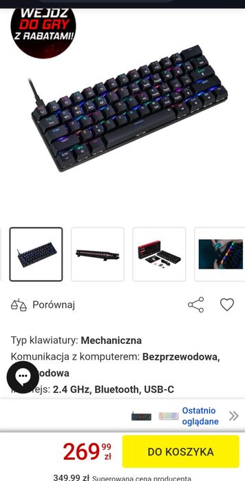 Klawiatura Mad dog 850W