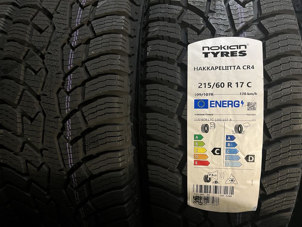 Opony Zimowe 215/60R17C Nokian HakkaPelitta CP4 Nowe 215/60R17C Zima