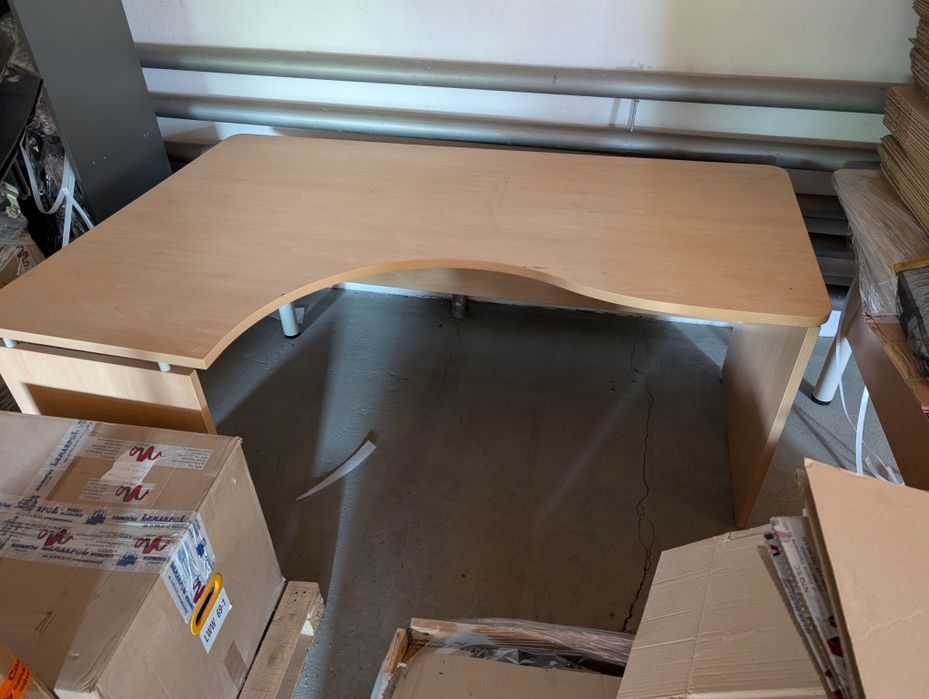 Duże biurko do biura 180x120 + kontenerek