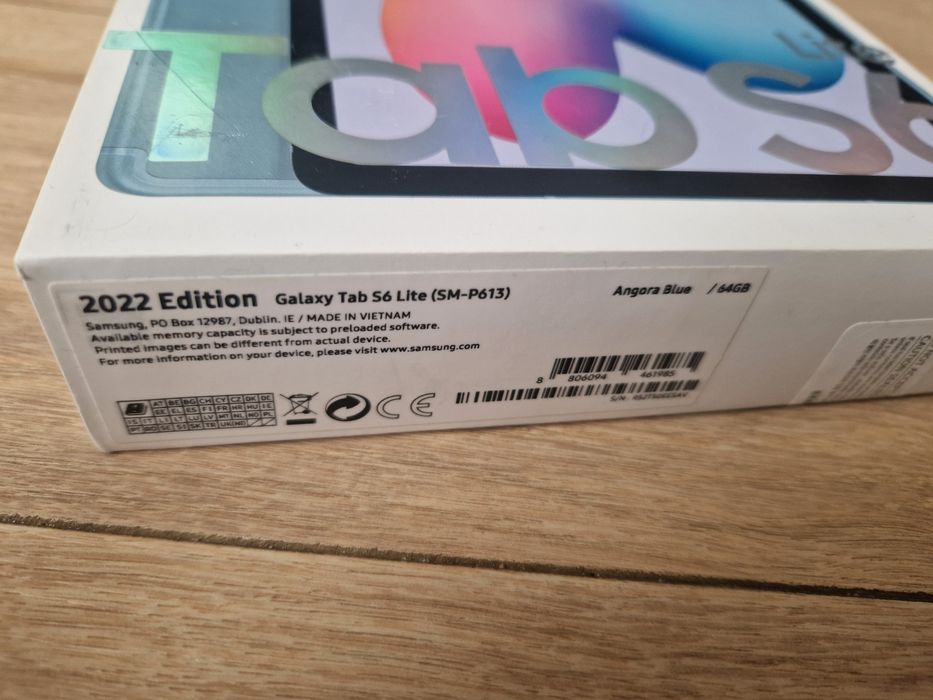 Tablet SAMSUNG Galaxy Tab S6 Lite SM-P613 Edition 2022 Angora Blue
