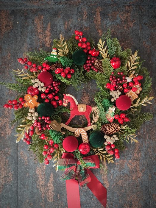 Wianek świąteczny - Świateczna Karuzela