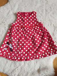 Sztruksowa sukienka Minnie Mouse 62
