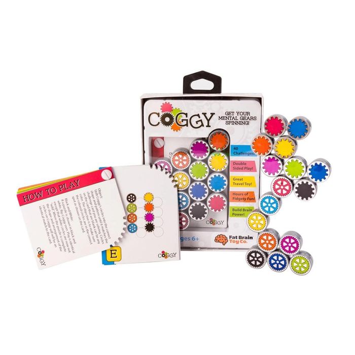 Gra Logiczna Coggy. Fat Brain Toy Co pudełko,192x128 mm