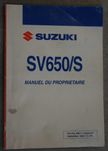 Instrukcja obsługi SUZUKI SV650/S