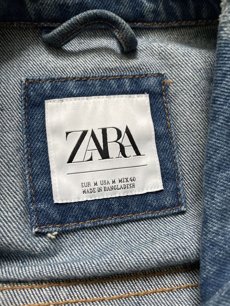 Kurtka jeansowa męska Zara unikat