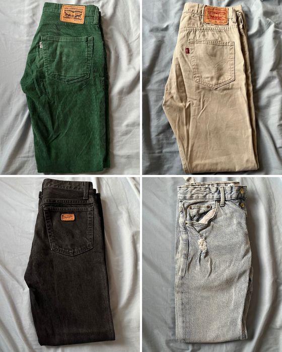 WIELKI ZESTAW 35 ubran czesc markowych levis wrangler champion bytom