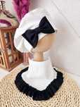 Komplet wiosenny czapka beret + chusta